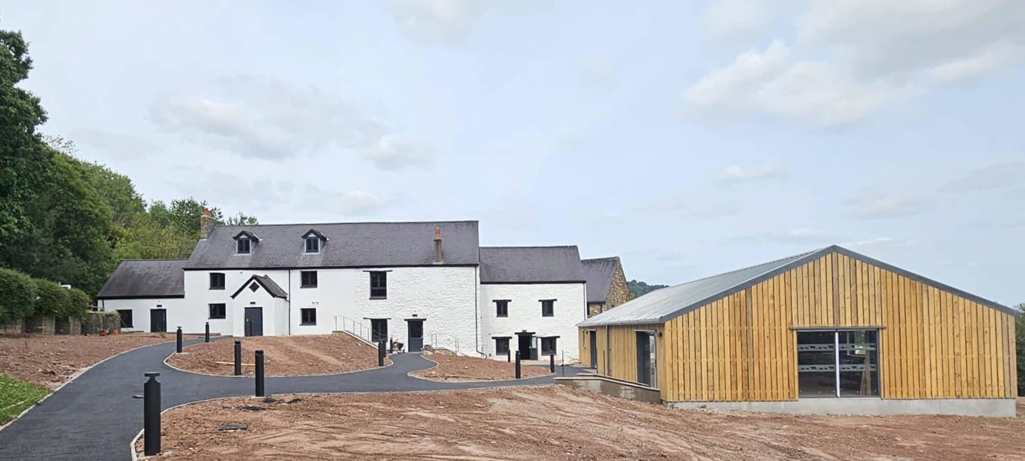 Exterior view of farm entrance