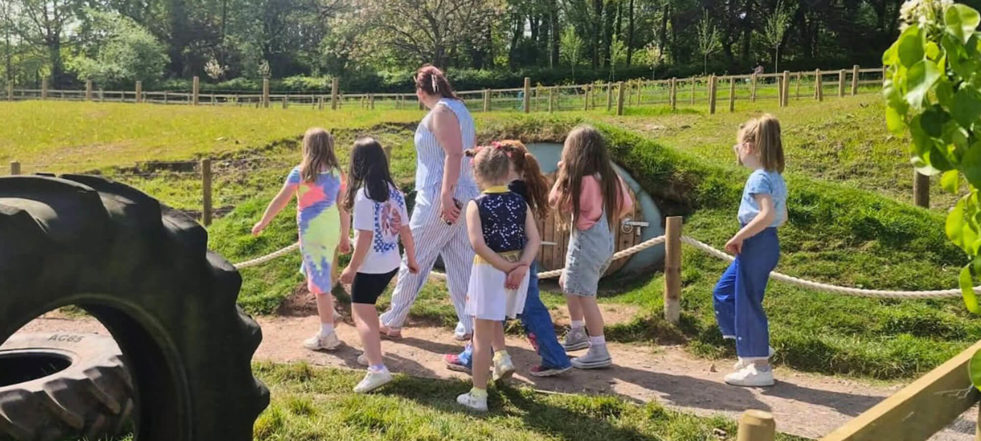 A family in the rabbit walkthrough