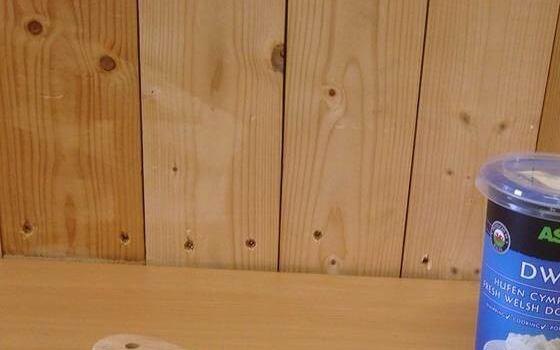 A pot of cream and mixer on a wooden table ready for the butter making workshop