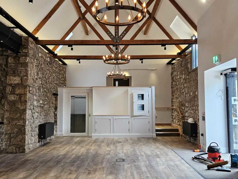 Interior view of the Haybarn