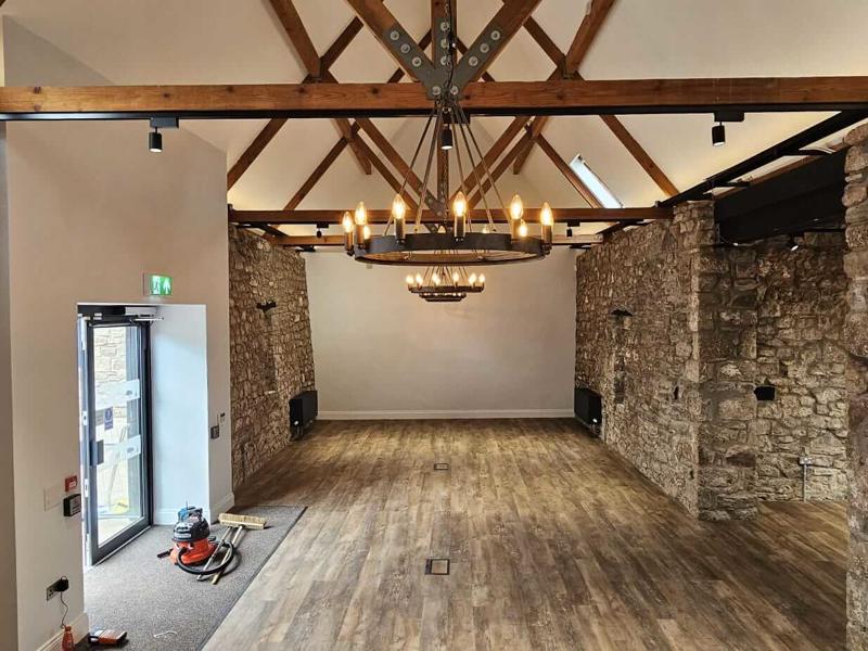 Interior view of the Haybarn