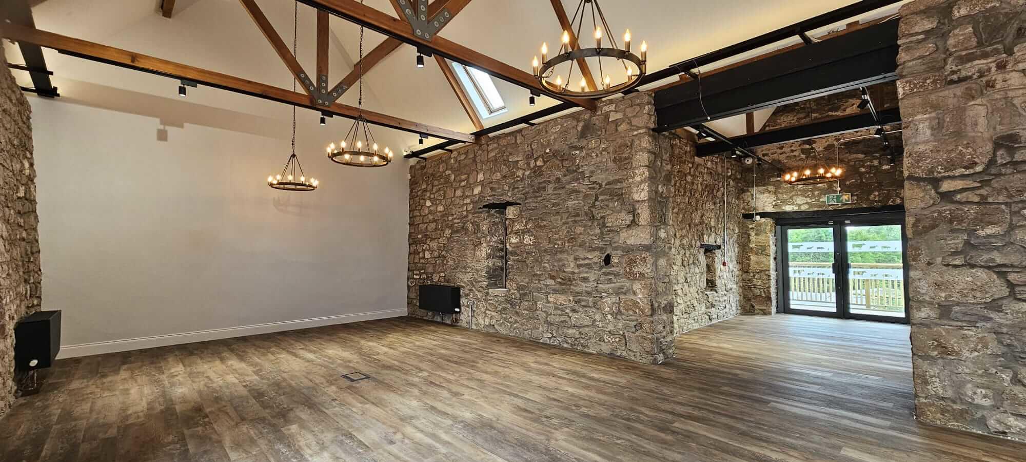 Interior view of the refurbished Haybarn