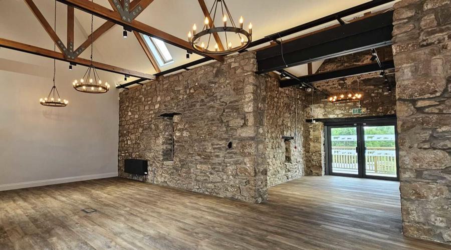 Interior view of the refurbished Haybarn