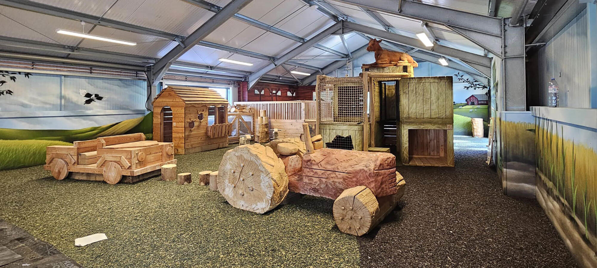 indoor Play Barn, packed full of hard play activities