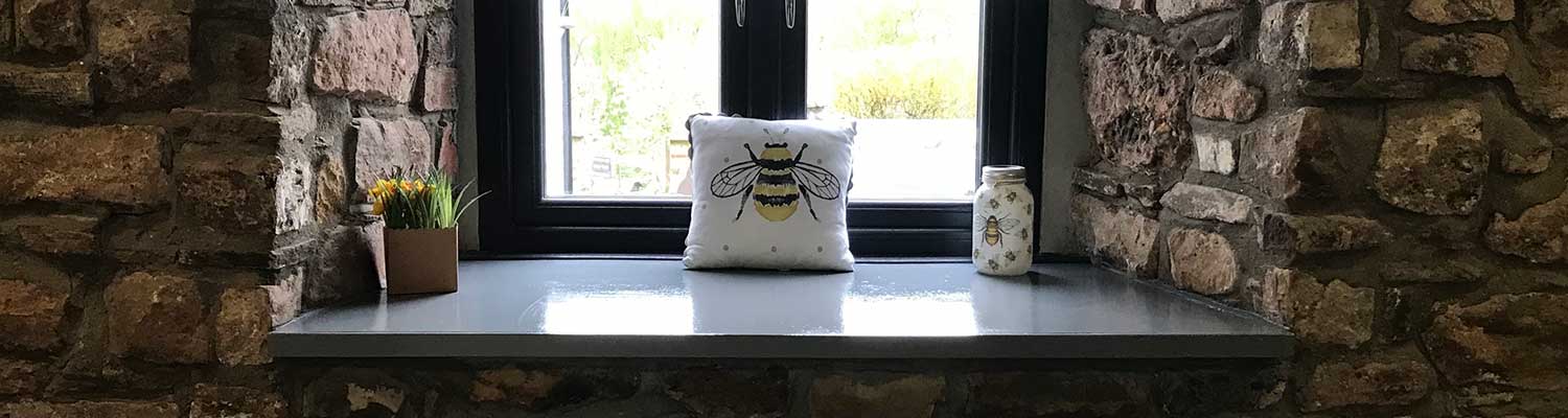 The Honeycomb Café window
